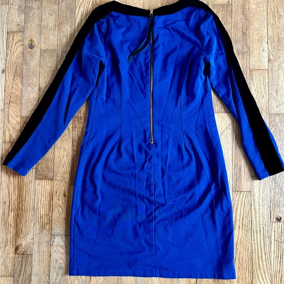 Boden blue dress with black velvety detail - Picture 4 of 4